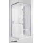 NOVELLINI GLAX 2.0 2P 120X80 CABINA MULTIFUNZIONE APERTURA 1 ANTA SCORREVOLE + 1 LATO FISSO