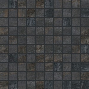 FLORIM - FLOOR GRES WALKS/1.0 MOSAICO BLACK NATURALE 30X30